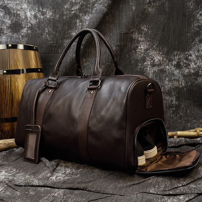 Genuine Leather Duffel Bag