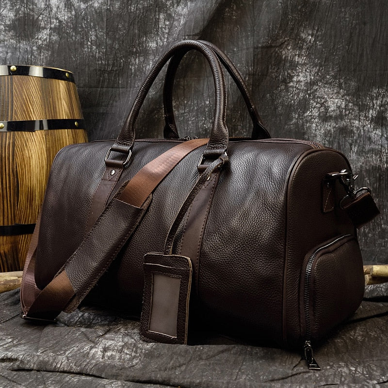 Genuine Leather Duffel Bag