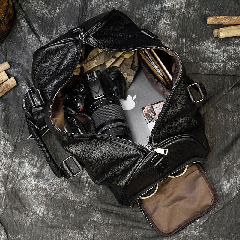 Genuine Leather Duffel Bag