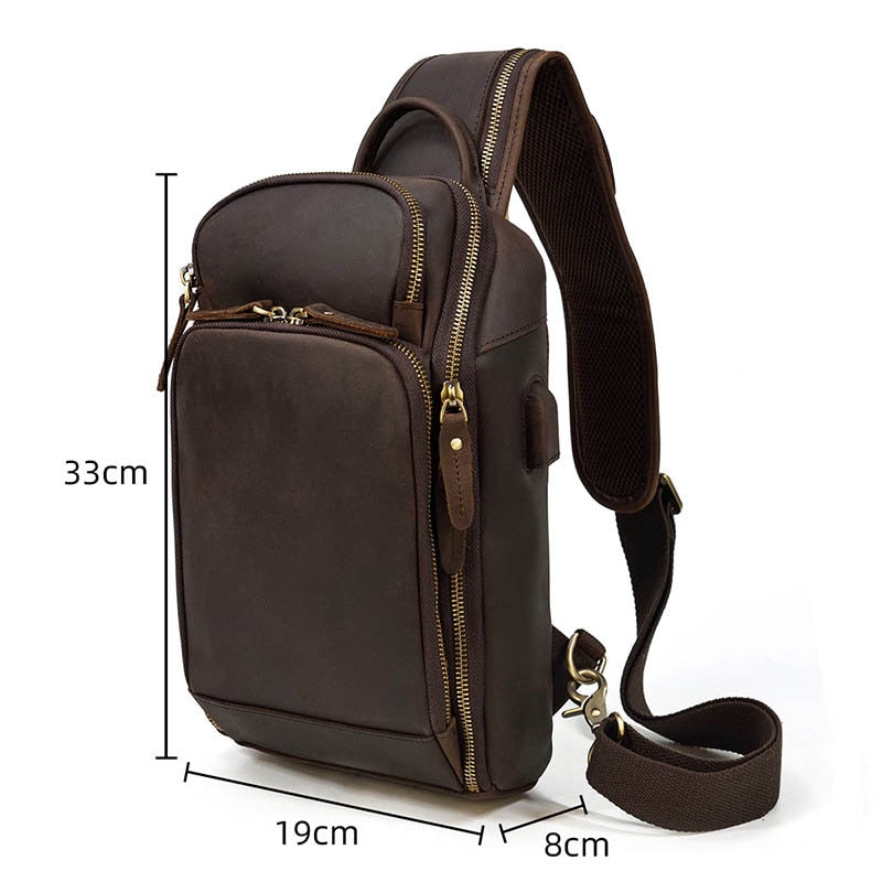 USB Charging Crossbody Bag