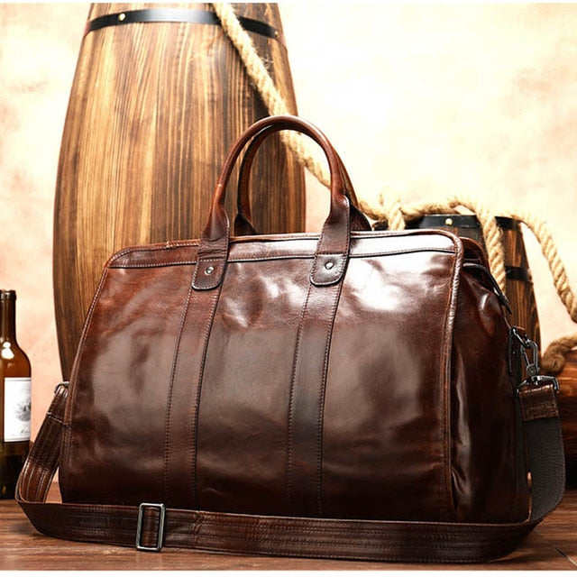 Genuine Leather Travel Bag