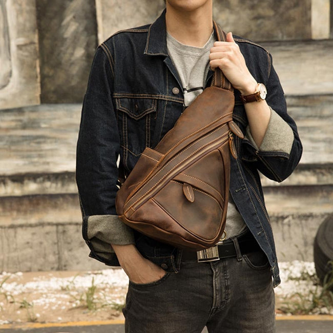 Triangle Crossbody Chest Bag