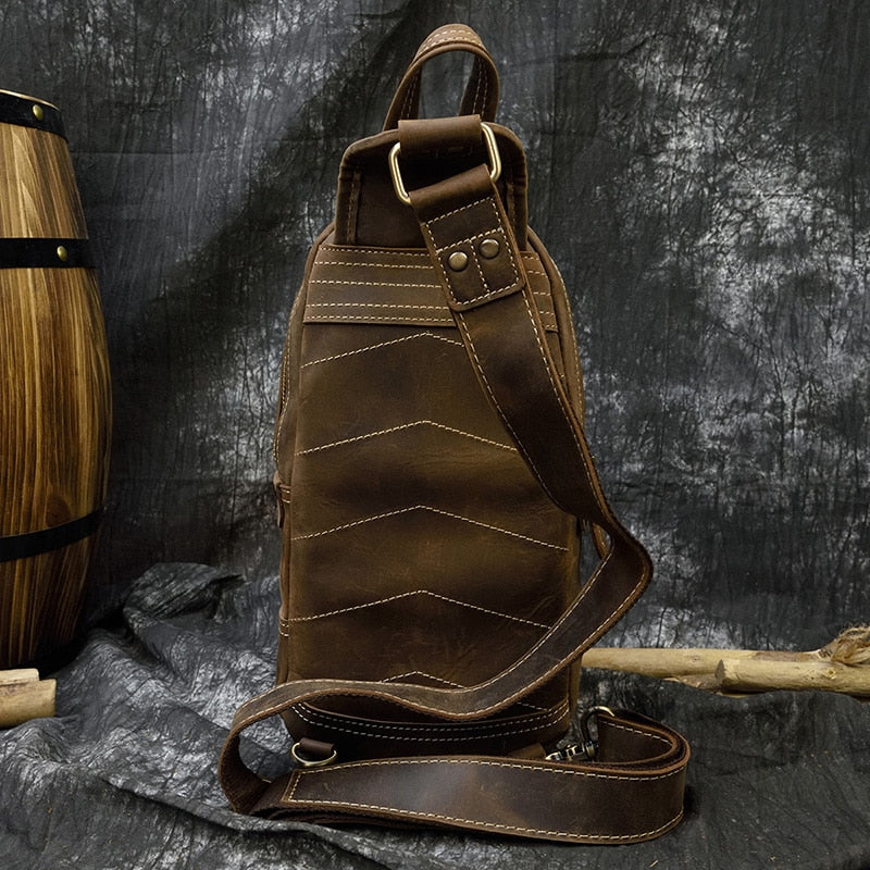 Leather Small Chest Bag