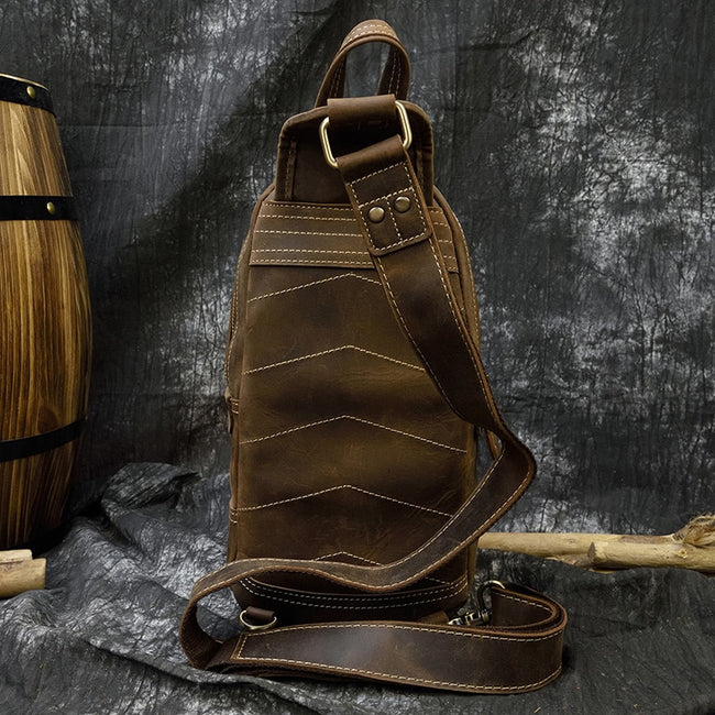 Leather Small Chest Bag