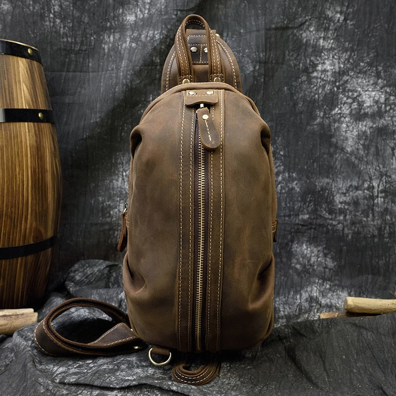 Leather Small Chest Bag