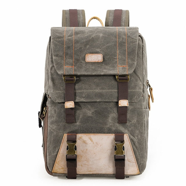 Retro canvas backpack