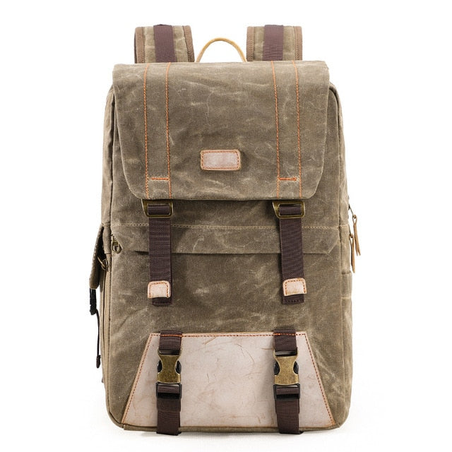 Retro canvas backpack