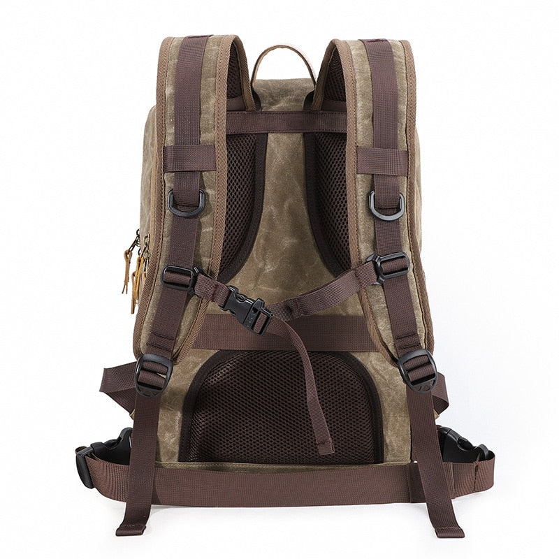 Retro canvas backpack